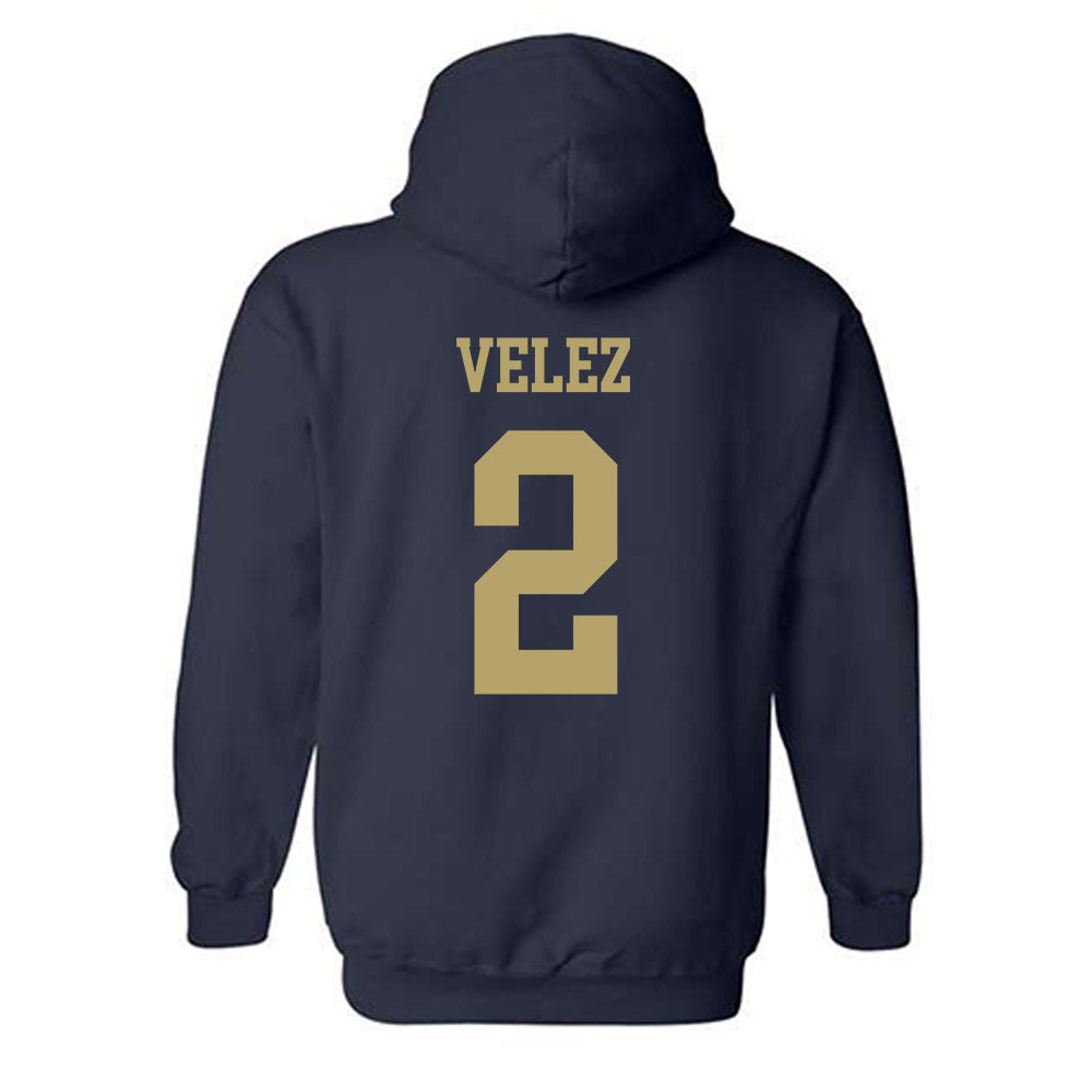 Georgia Tech - NCAA Women's Volleyball : Sofia Velez - Classic Shersey Hooded Sweatshirt-1