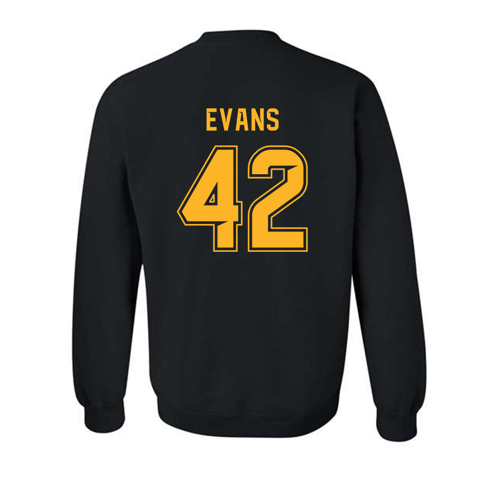 Baylor - NCAA Football : Jeremy Evans - Blackout Shersey Crewneck Sweatshirt-1