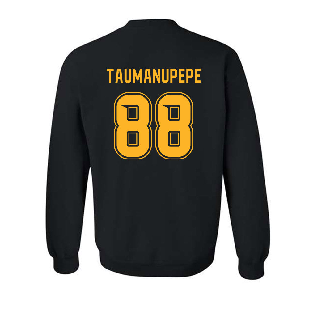 Baylor - NCAA Football : Samu Taumanupepe - Blackout Shersey Crewneck Sweatshirt-1