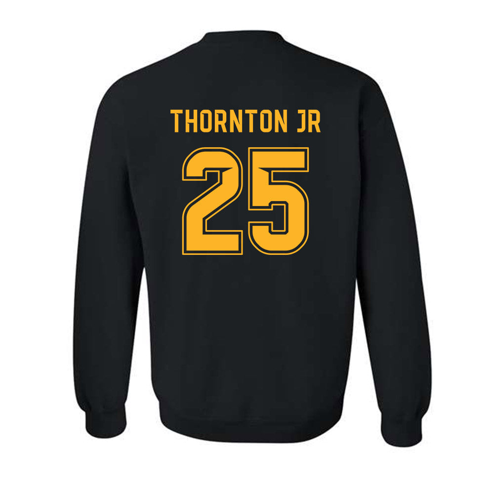 Baylor - NCAA Football : LeVar Thornton Jr - Blackout Shersey Crewneck Sweatshirt-1