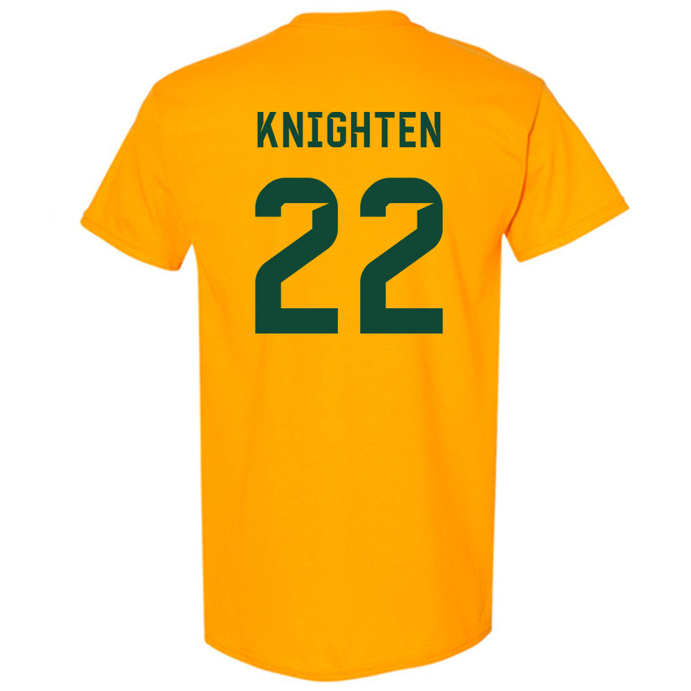 Baylor - NCAA Football : Caden knighten - Go Gold Shersey T-Shirt-1