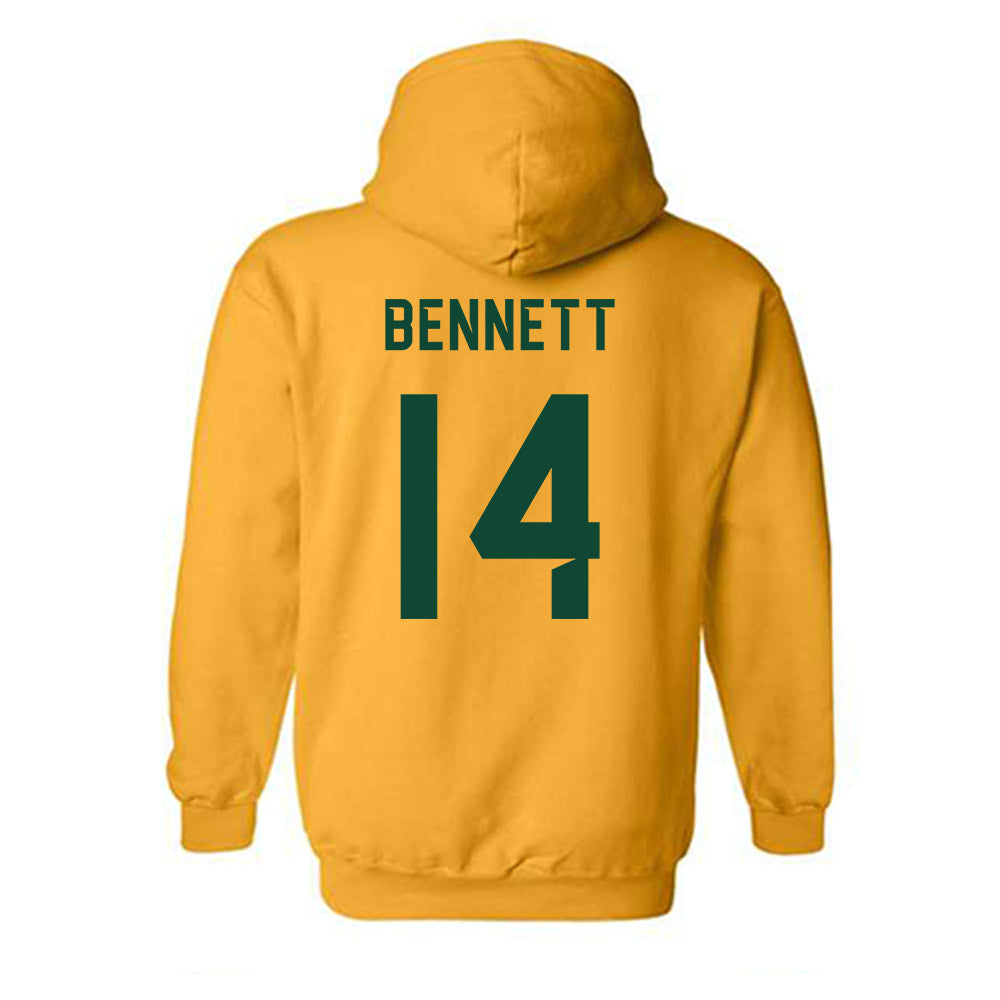 Baylor - NCAA Football : Nate Bennett - Go Gold Shersey Hooded Sweatshirt-1