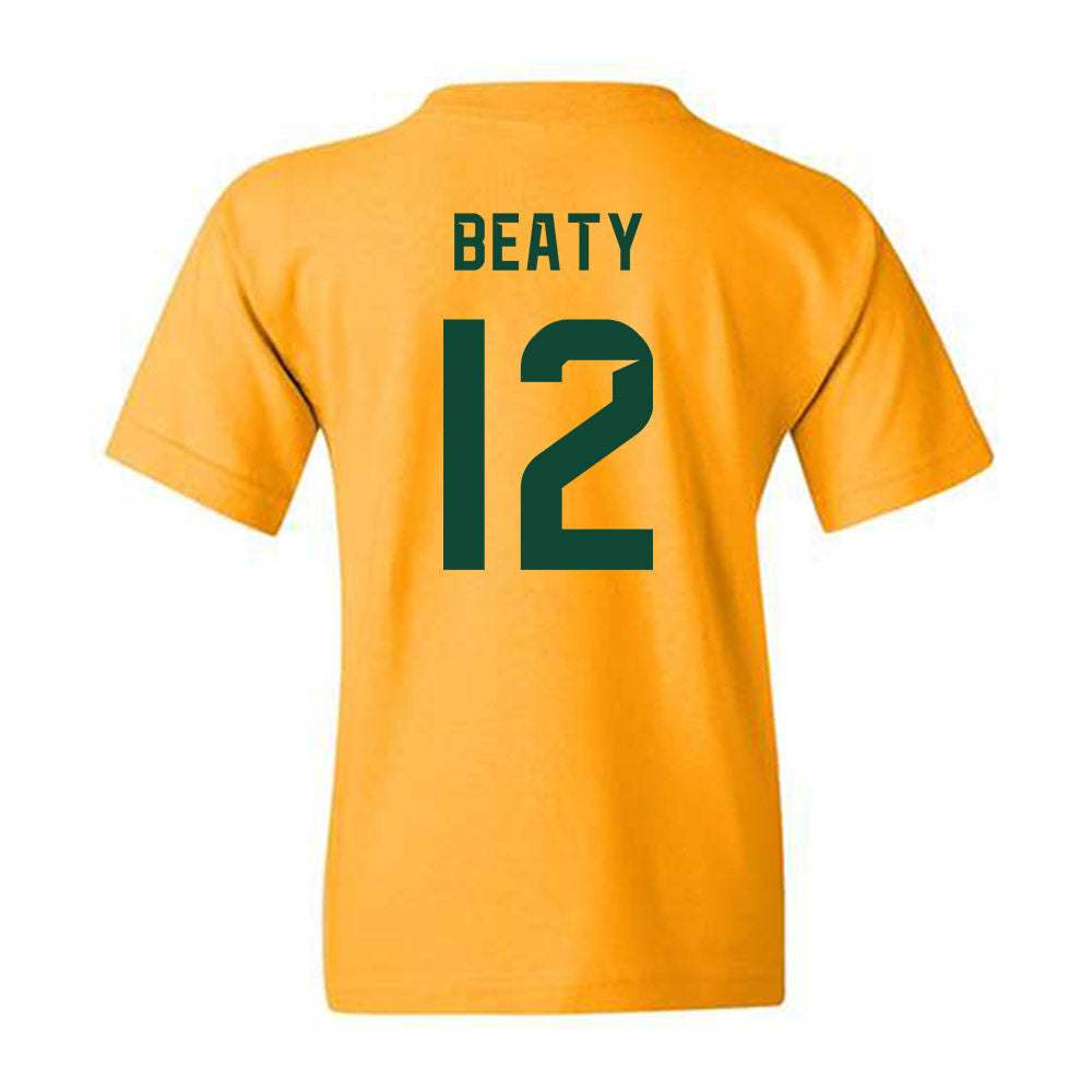 Baylor - NCAA Football : Kyler Beaty - Go Gold Shersey Youth T-Shirt-1