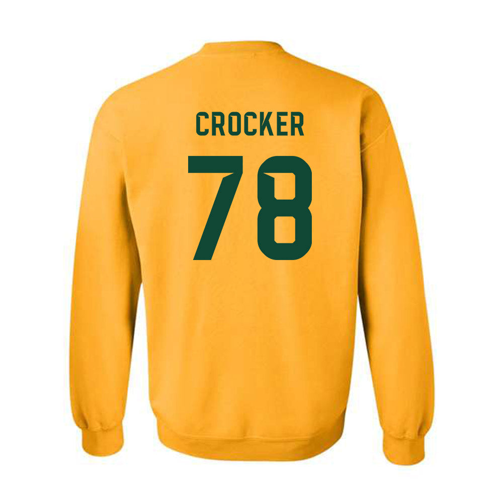 Baylor - NCAA Football : Joseph Crocker - Go Gold Shersey Crewneck Sweatshirt-1
