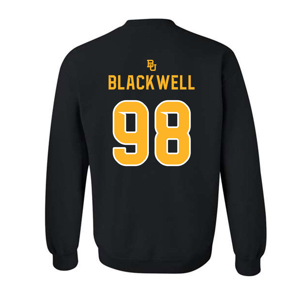 Baylor - NCAA Football : Jackson Blackwell - 254 Day Shersey Crewneck Sweatshirt-1