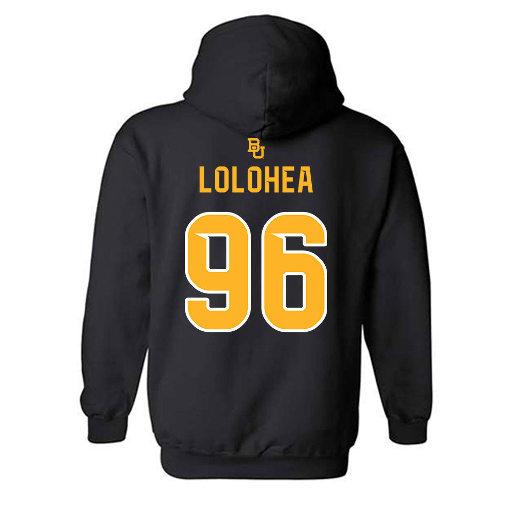 Baylor - NCAA Football : Tonga Lolohea - 254 Day Shersey Hooded Sweatshirt-1