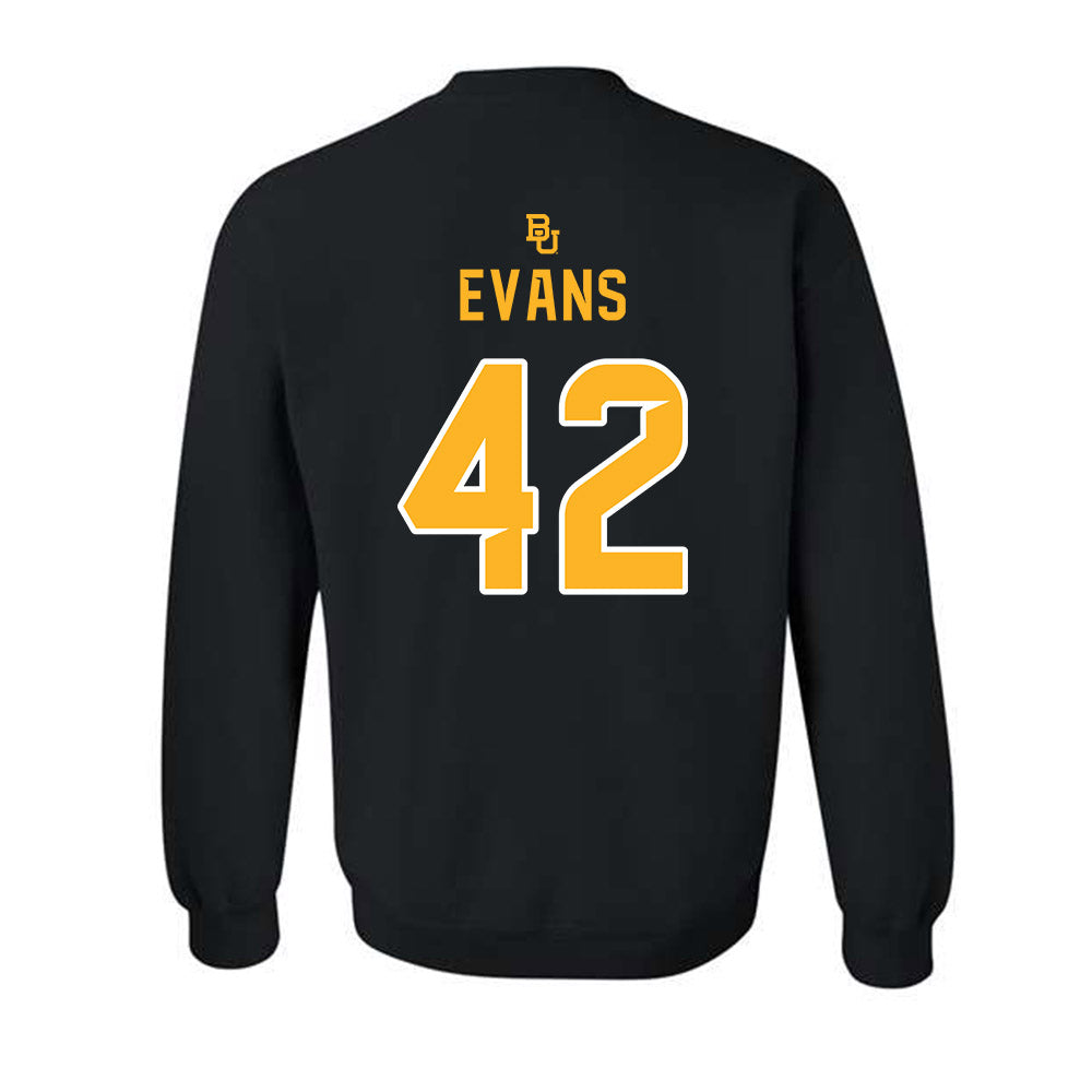 Baylor - NCAA Football : Jeremy Evans - 254 Day Shersey Crewneck Sweatshirt-1
