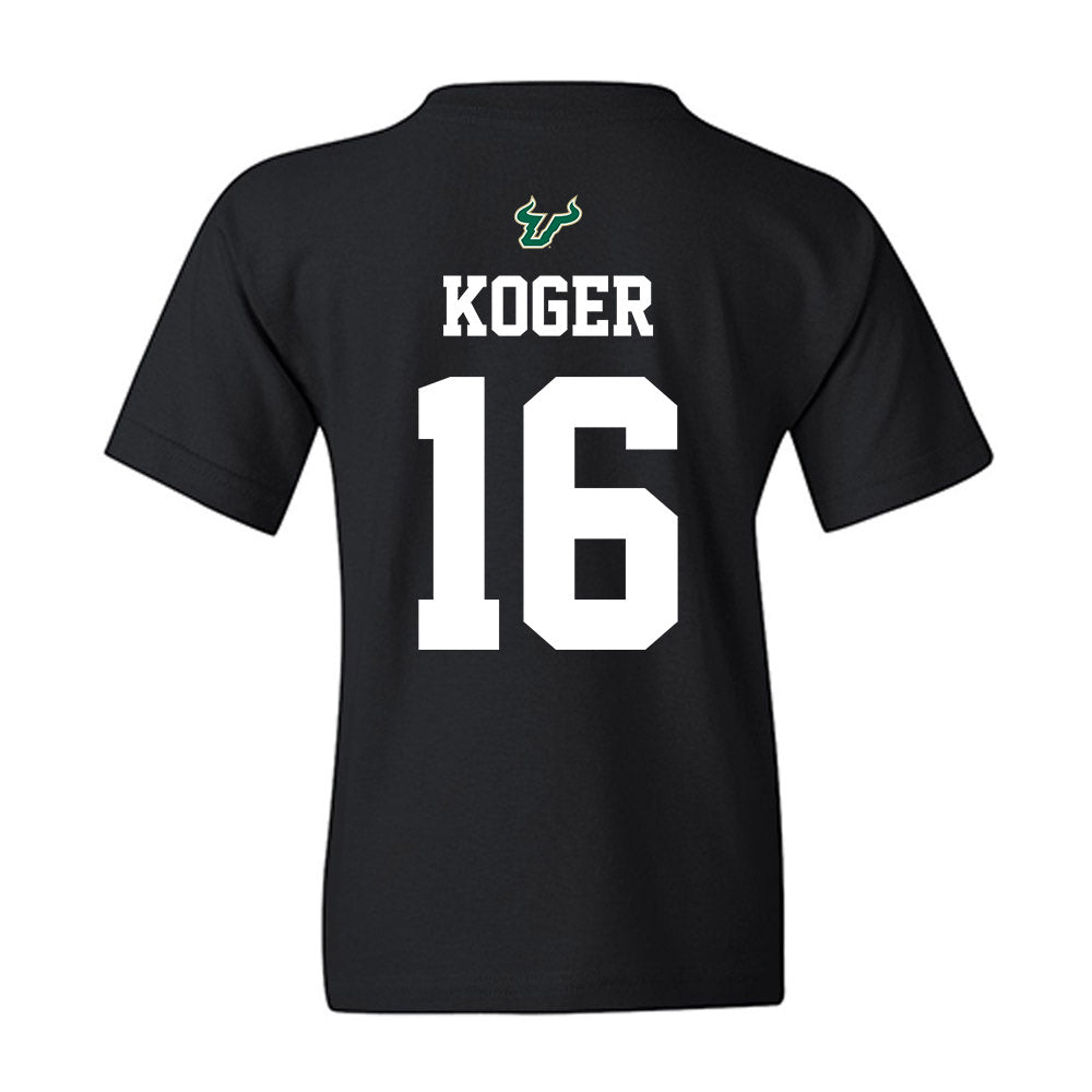 USF - NCAA Football : Jeremiah Koger - Back in Black Shersey Youth T-Shirt-1