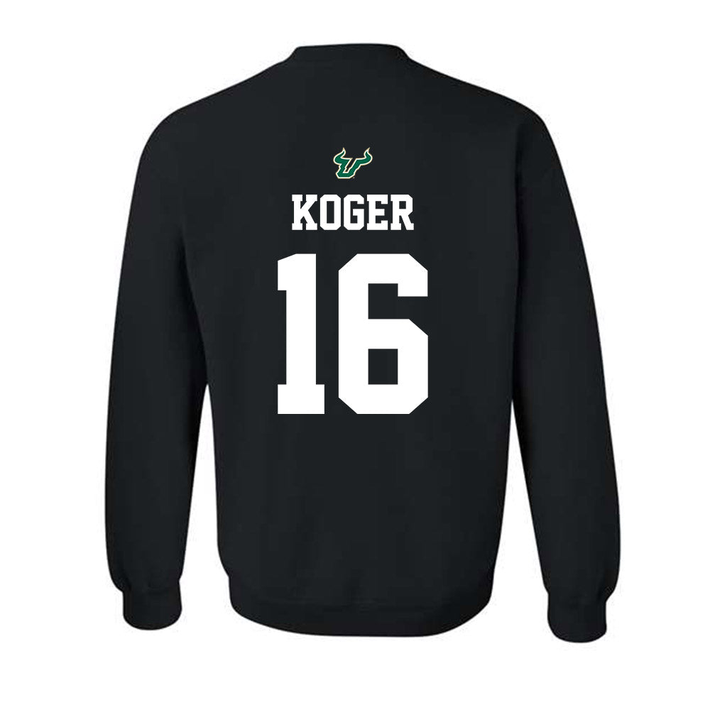 USF - NCAA Football : Jeremiah Koger - Back in Black Shersey Crewneck Sweatshirt-1