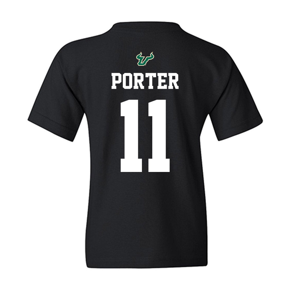 USF - NCAA Football : Joshua Porter - Back in Black Shersey Youth T-Shirt-1
