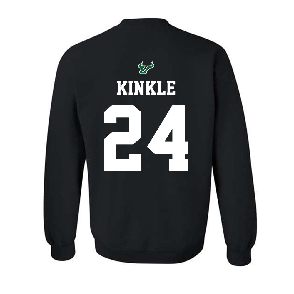 USF - NCAA Football : Tray Kinkle - Back in Black Shersey Crewneck Sweatshirt-1