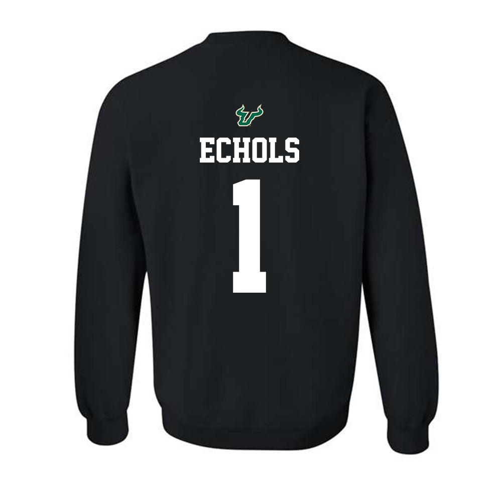 USF - NCAA Football : Jonathan Echols - Back in Black Shersey Crewneck Sweatshirt-1