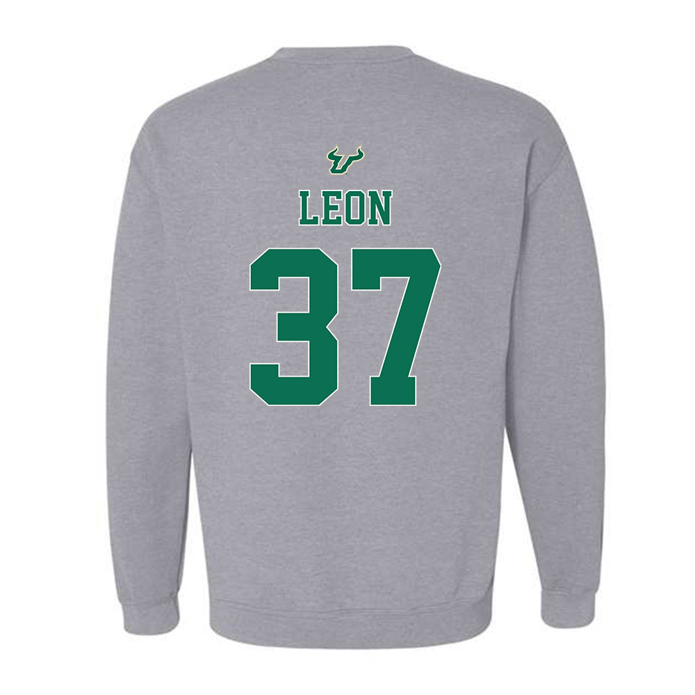 USF - NCAA Football : Chase Leon - Bay Day Shersey Crewneck Sweatshirt-1