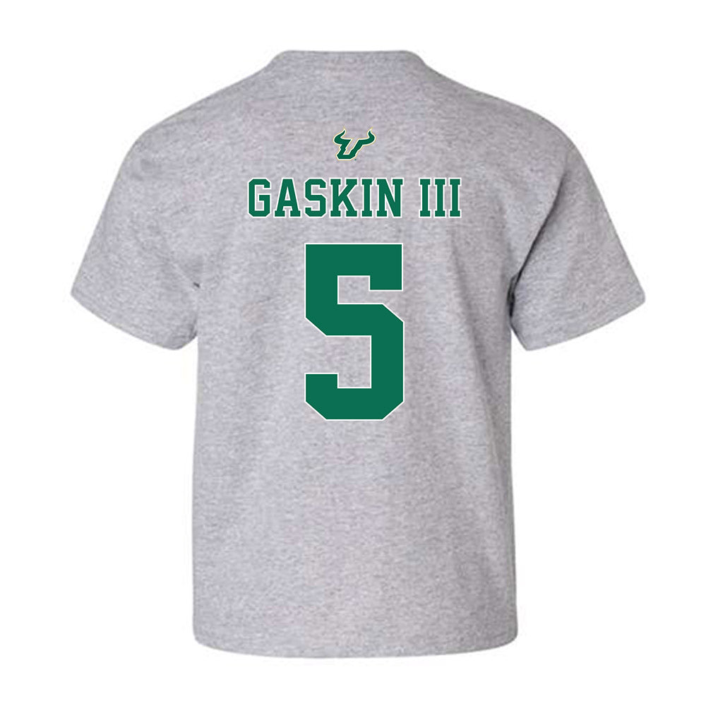USF - NCAA Football : Fred Gaskin III - Bay Day Shersey Youth T-Shirt-1