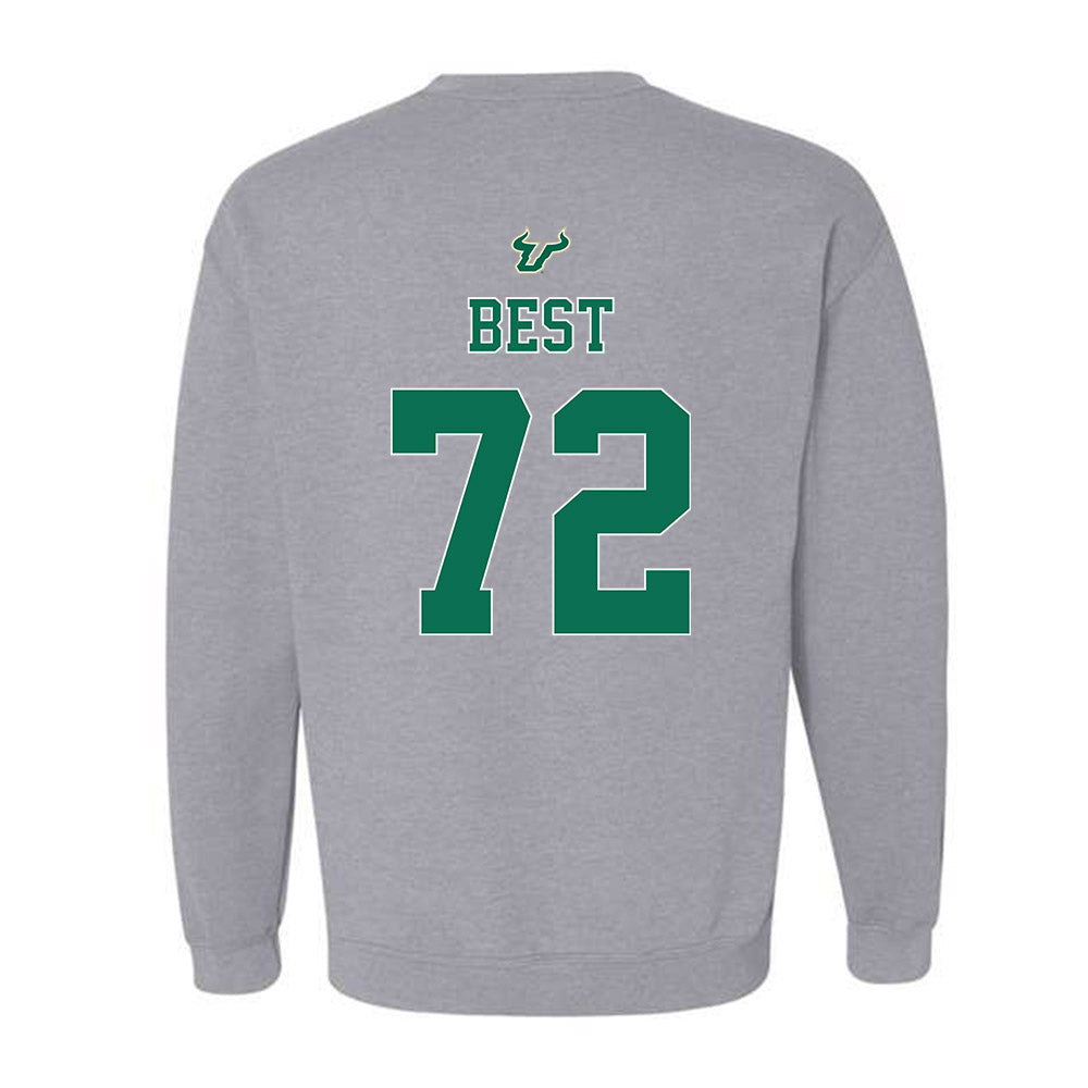 USF - NCAA Football : Cole Best - Bay Day Shersey Crewneck Sweatshirt-1