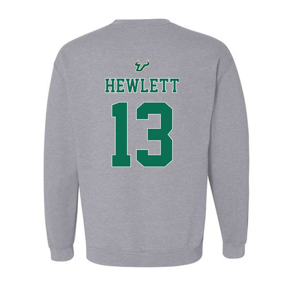 USF - NCAA Football : Locklan Hewlett - Bay Day Shersey Crewneck Sweatshirt-1