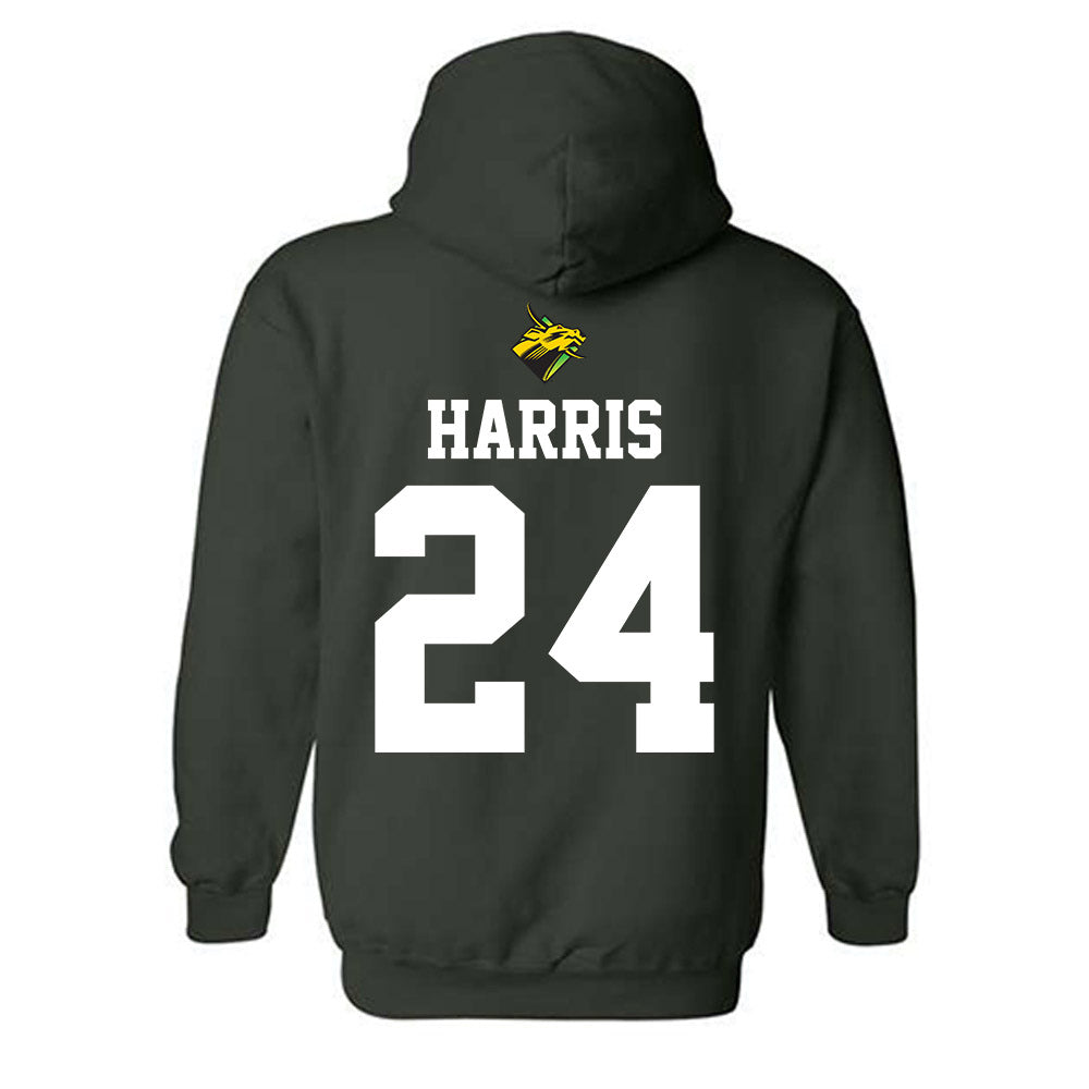 USF - NCAA Football : Mac Harris - Flashback Friday Shersey Hooded Sweatshirt-1