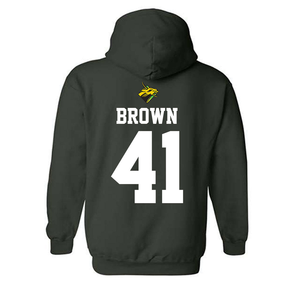 USF - NCAA Football : George Brown - Flashback Friday Shersey Hooded Sweatshirt-1