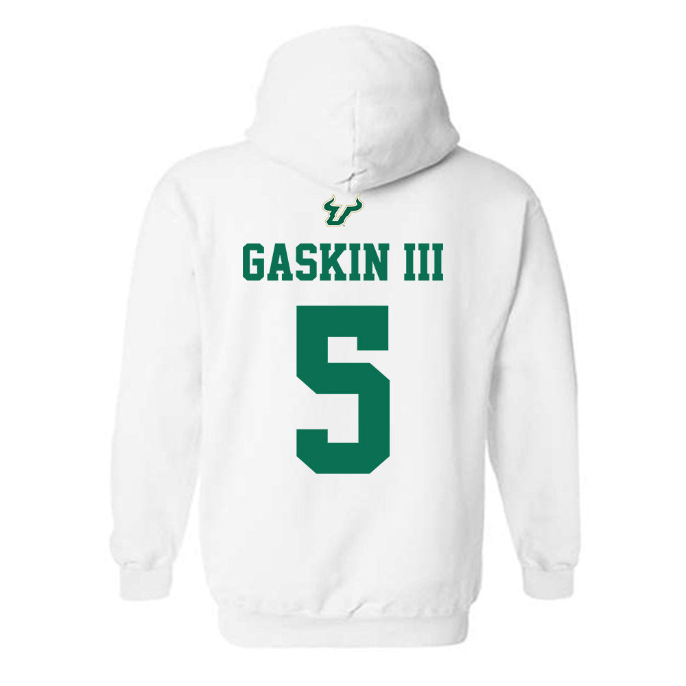 USF - NCAA Football : Fred Gaskin III - Homecoming Shersey Hooded Sweatshirt-1