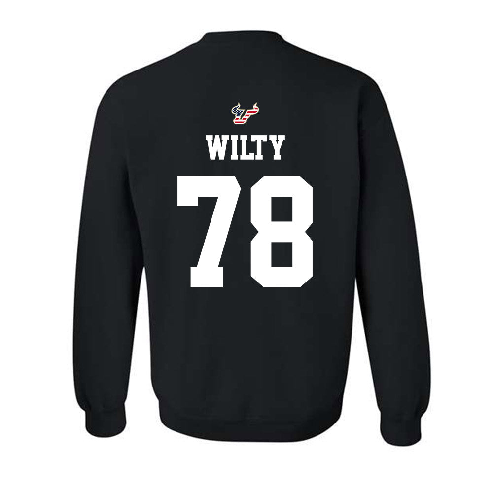 USF - NCAA Football : Jack Wilty - Salute to Service Shersey Crewneck Sweatshirt-1
