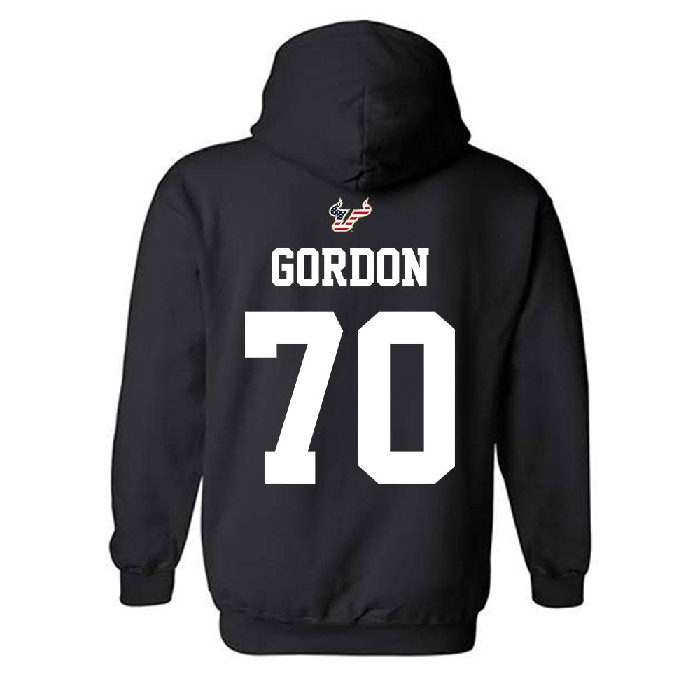 USF - NCAA Football : Gerrick Gordon - Salute to Service Shersey Hooded Sweatshirt-1