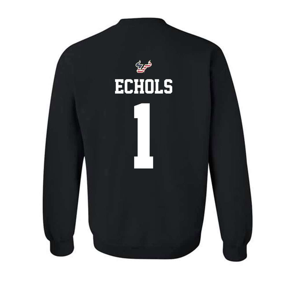 USF - NCAA Football : Jonathan Echols - Salute to Service Shersey Crewneck Sweatshirt-1