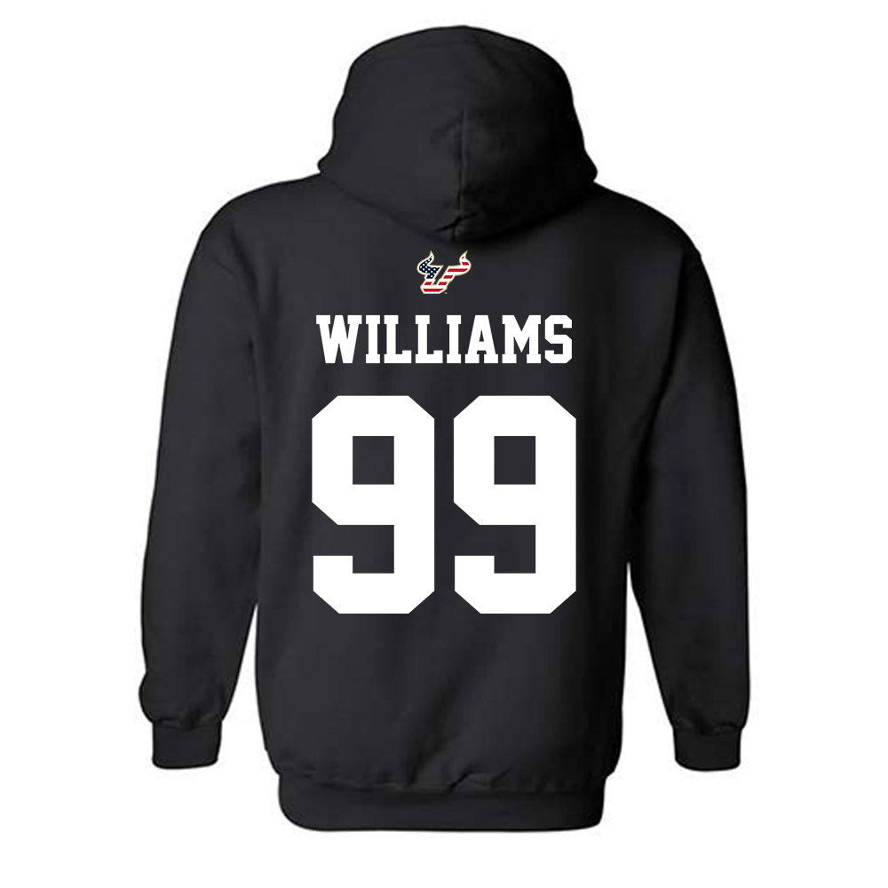 USF - NCAA Football : Marcus Williams - Salute to Service Shersey Hooded Sweatshirt-1