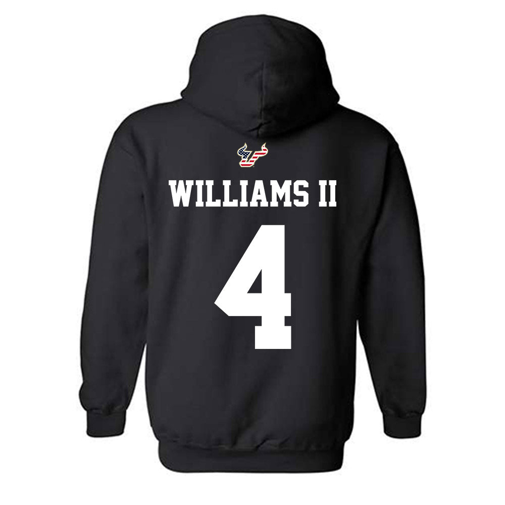 USF - NCAA Football : Michael Williams II - Salute to Service Shersey Hooded Sweatshirt-1