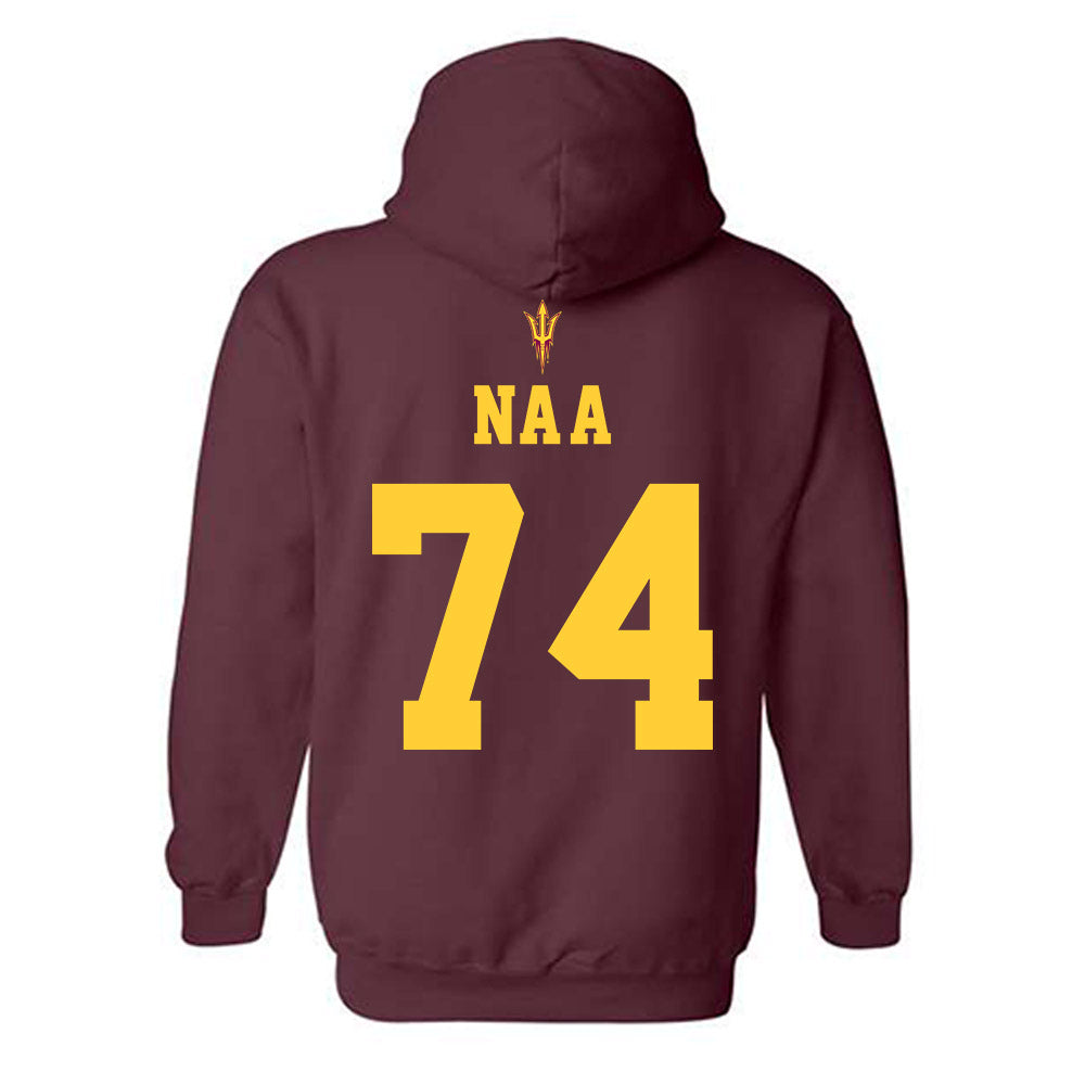 Arizona State - NCAA Football : Sean Na'a - Generic Shersey Hooded Sweatshirt-1