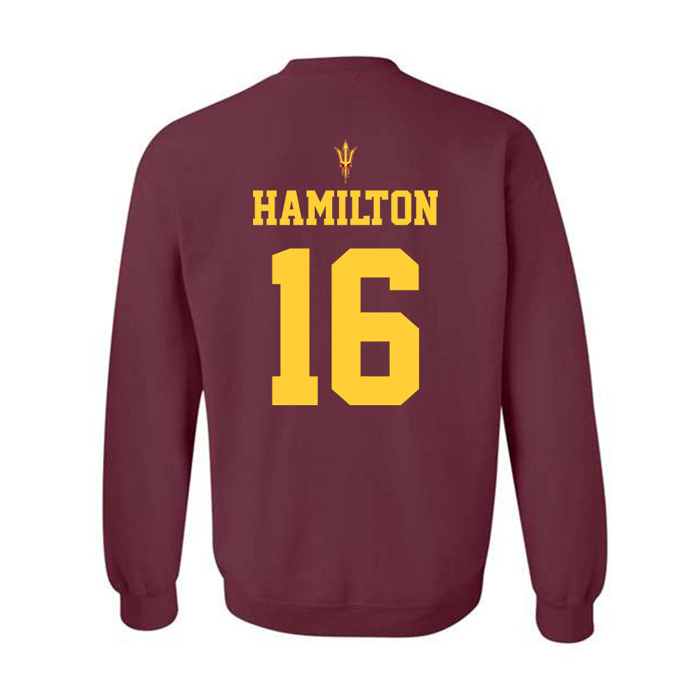 Arizona State - NCAA Football : Jaren Hamilton - Generic Shersey Crewneck Sweatshirt-1