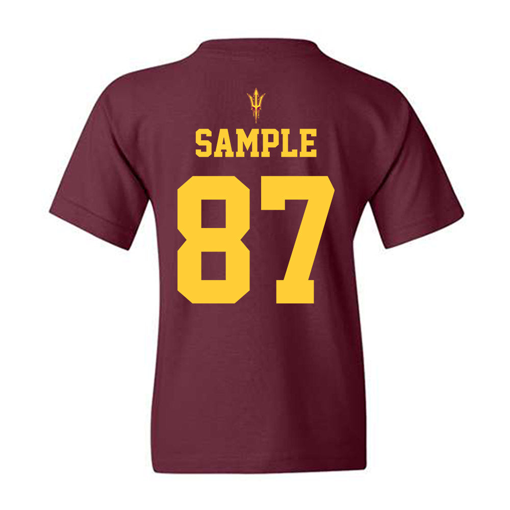 Arizona State - NCAA Football : Zechariah Sample - Generic Shersey Youth T-Shirt-1