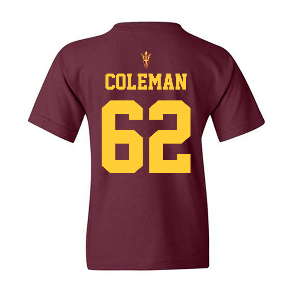 Arizona State - NCAA Football : Ben Coleman - Generic Shersey Youth T-Shirt-1