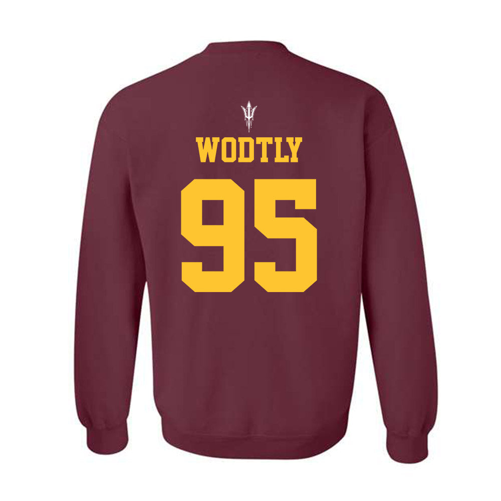Arizona State - NCAA Football : Justin Wodtly - Generic Shersey Crewneck Sweatshirt-1