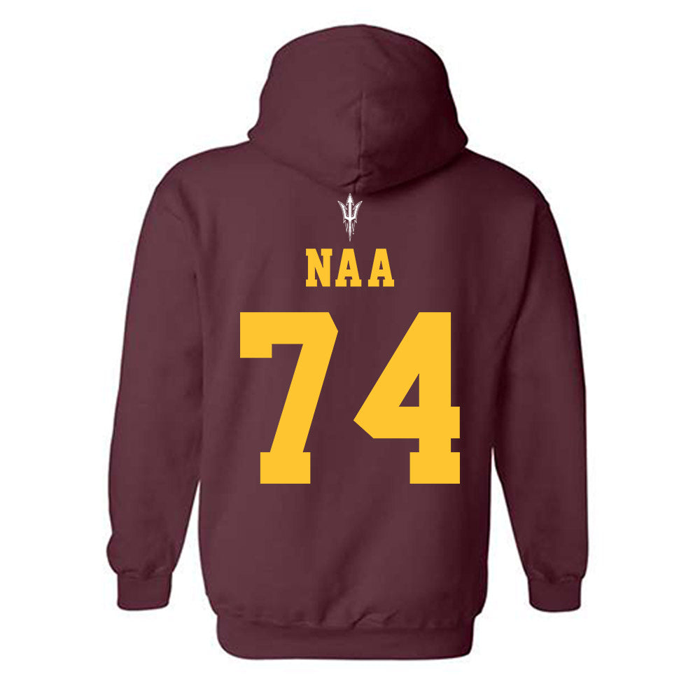 Arizona State - NCAA Football : Sean Na'a - Generic Shersey Hooded Sweatshirt-1