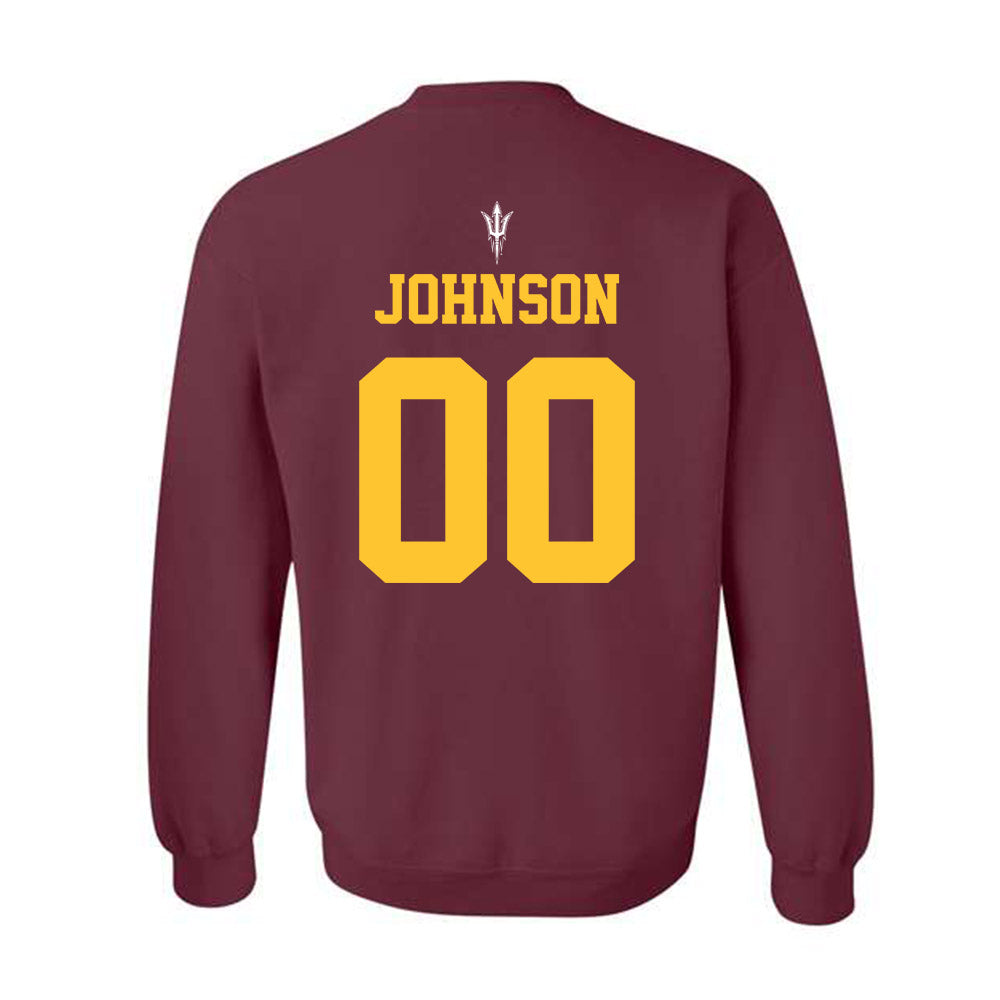 Arizona State - NCAA Football : Plas Johnson - Generic Shersey Crewneck Sweatshirt-1