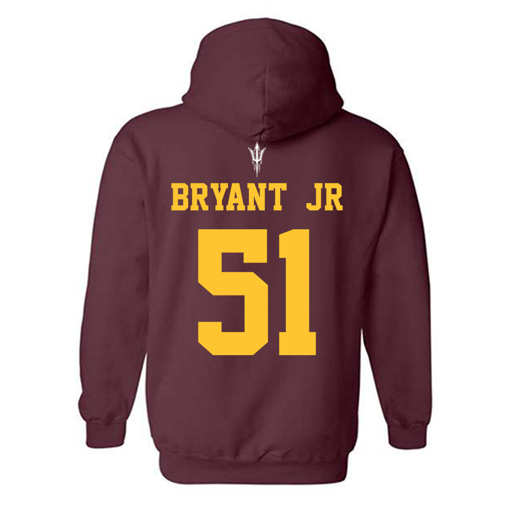 Arizona State - NCAA Football : Desean Bryant Jr - Generic Shersey Hooded Sweatshirt-1