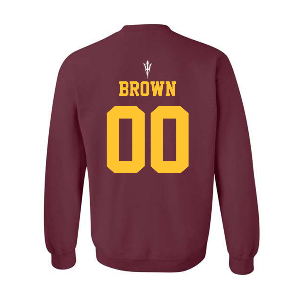 Arizona State - NCAA Football : Kyson Brown - Generic Shersey Crewneck Sweatshirt-1