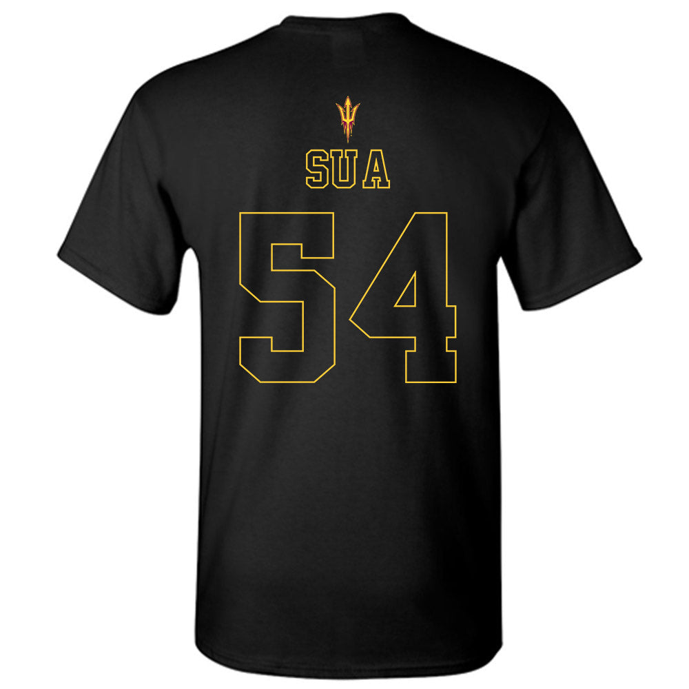 Arizona State - NCAA Football : Joey Su'a - Blackout Classic Shersey T-Shirt-1