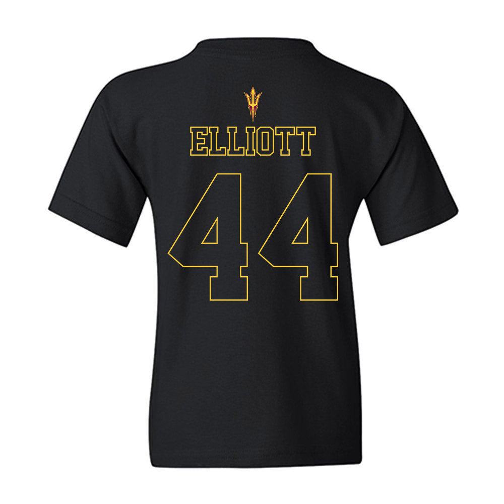 Arizona State - NCAA Football : Keyshaun Elliott - Blackout Classic Shersey Youth T-Shirt-1