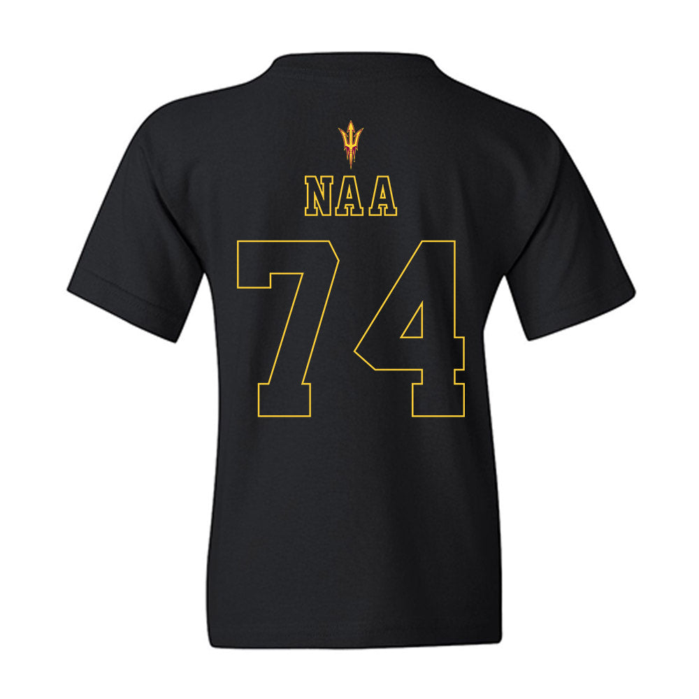 Arizona State - NCAA Football : Sean Na'a - Blackout Classic Shersey Youth T-Shirt-1