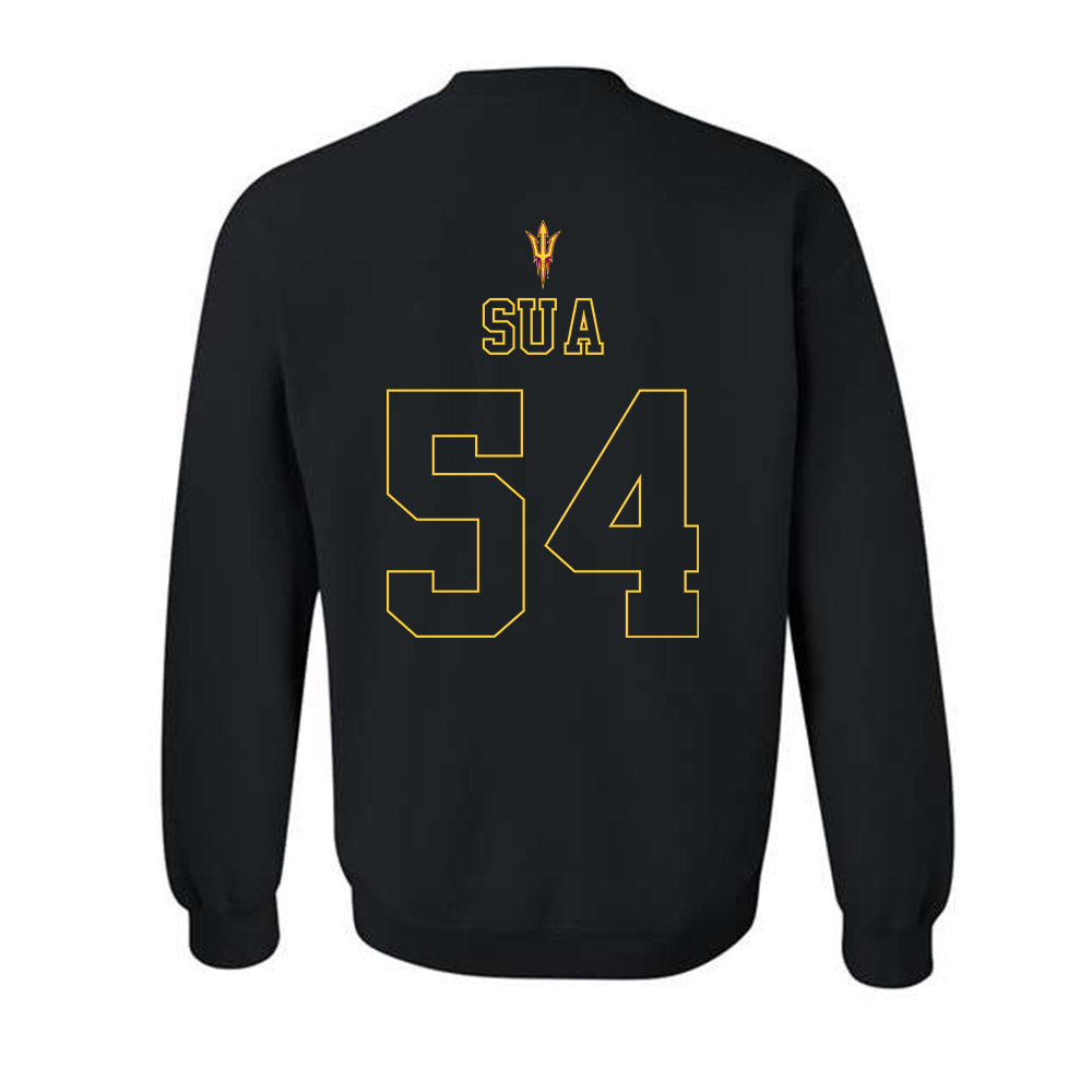Arizona State - NCAA Football : Joey Su'a - Blackout Classic Shersey Crewneck Sweatshirt-1