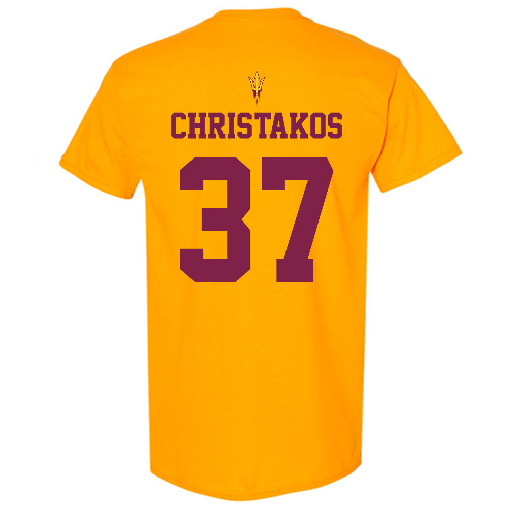 Arizona State - NCAA Football : Tommy Christakos - Homecoming and Salute to Service T-Shirt-1