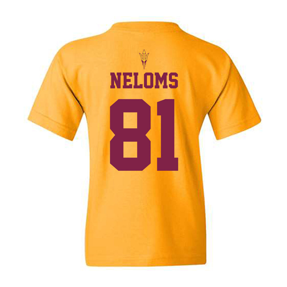 Arizona State - NCAA Football : Uriah Neloms - Homecoming and Salute to Service Youth T-Shirt-1