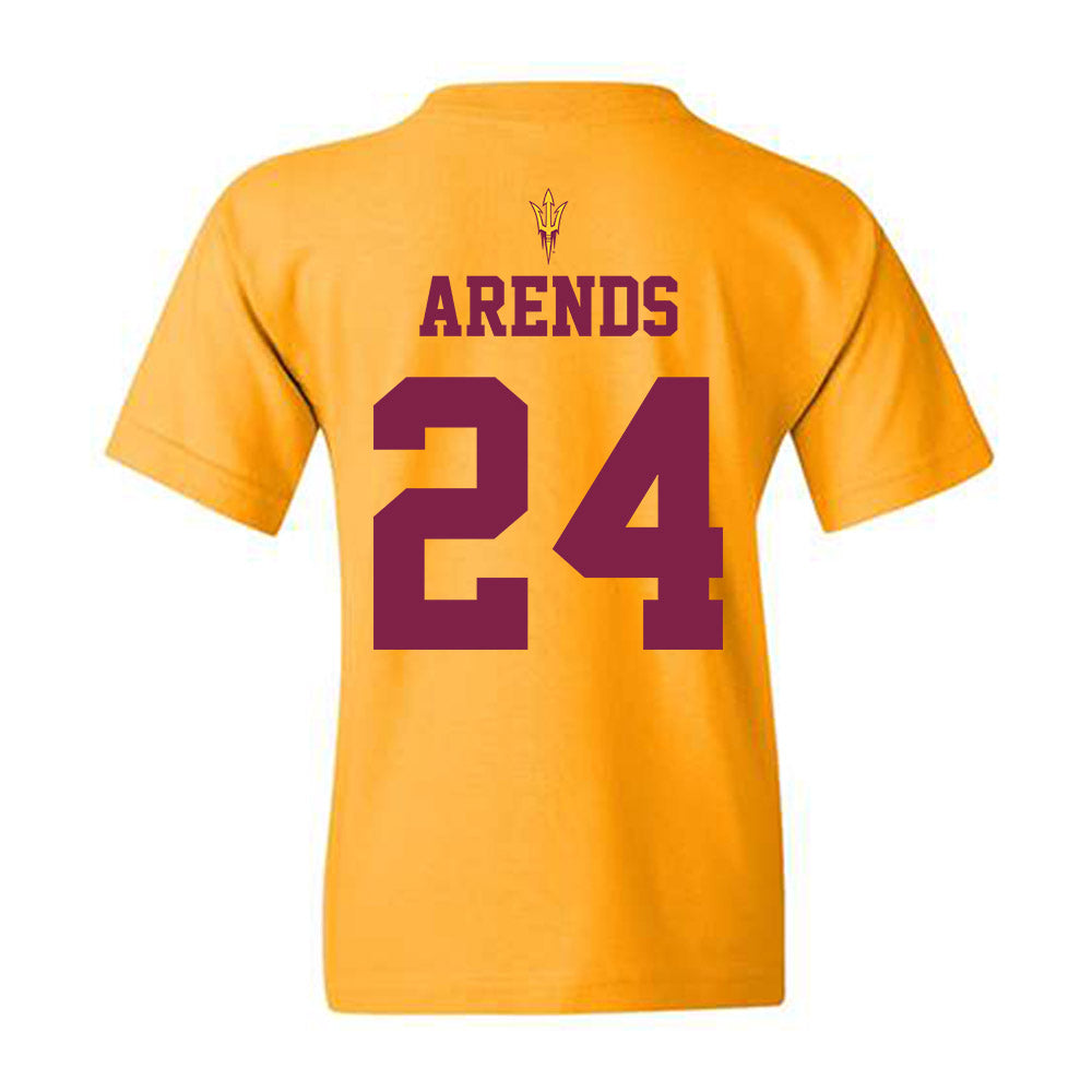 Arizona State - NCAA Football : Coleson Arends - Homecoming and Salute to Service Youth T-Shirt-1