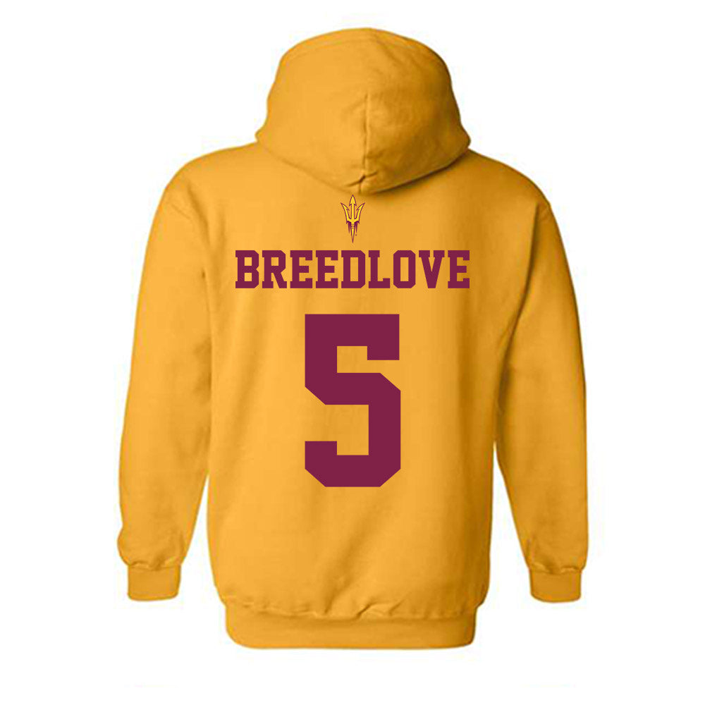 Arizona State - NCAA Football : Kyndrich Breedlove - Homecoming and Salute to Service Hooded Sweatshirt-1
