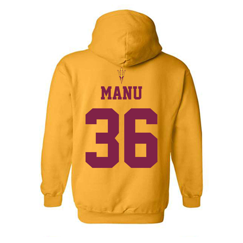 Arizona State - NCAA Football : Salesi Manu - Homecoming and Salute to Service Hooded Sweatshirt-1
