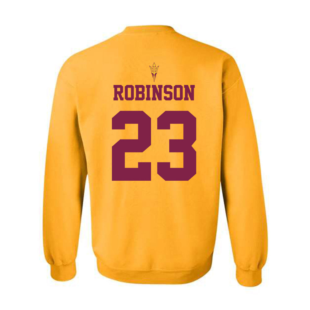 Arizona State - NCAA Football : Demarius Robinson - Homecoming and Salute to Service Crewneck Sweatshirt-1
