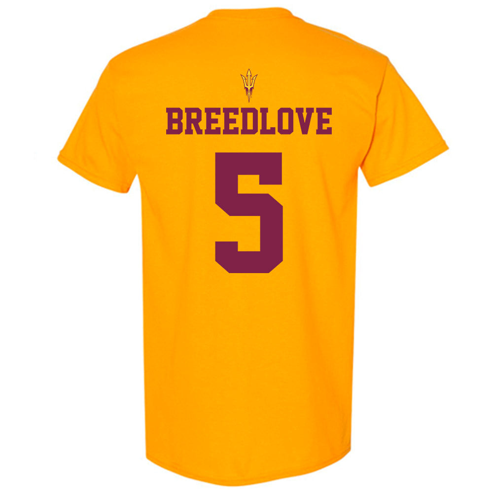 Arizona State - NCAA Football : Kyndrich Breedlove - Homecoming and Salute to Service T-Shirt-1