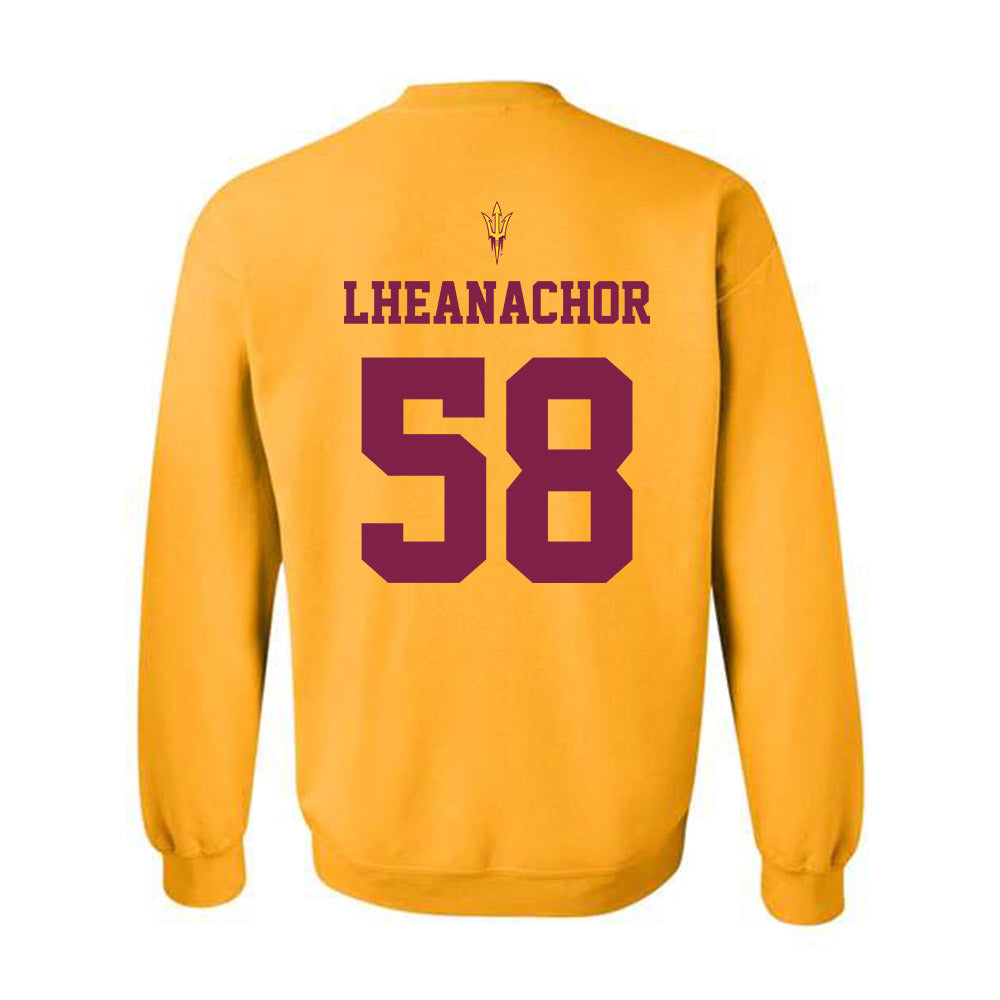 Arizona State - NCAA Football : Maxwell Lheanachor - Homecoming and Salute to Service Crewneck Sweatshirt-1