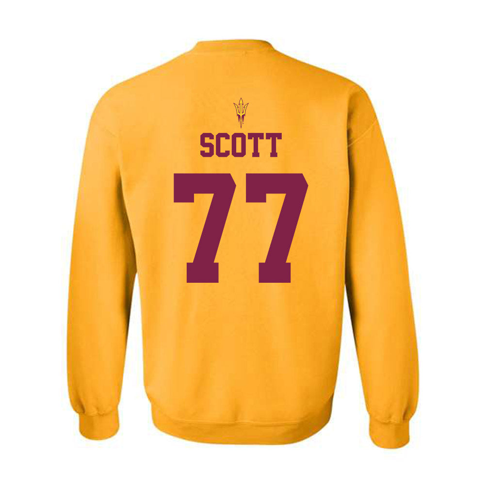 Arizona State - NCAA Football : Kyle Scott - Homecoming and Salute to Service Crewneck Sweatshirt-1